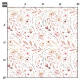 Aqua flower white Bio Jersey